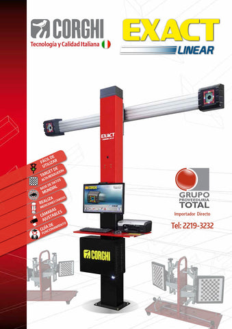 CORGHI - EXACT LINER H+S - ATE-CG-1158 -  - ALINEADORAS TRIDIMENSIONALES Y CCD -  - ALINEADORA TRIDIMENSIONAL OPTICA EXACT LINER H+S