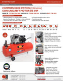 TOTAL RACING - AB200/360 - ACP-TR-1003 -  - COMPRESORES -  - COMPRESOR DE AIRE 3 HP 200 LITROS 220V 60HZ 1F