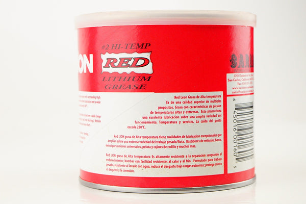 Grasa roja ultra resistente, paquete de 2 tubos de 14 onzas, lubricante  impermeable y grasa de alta temperatura, grasa para rodamientos de ruedas  para