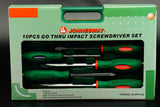 JONNESWAY - D70PP10S - HER-JW-4405 -  - DESATORNILLADORES -  - JUEGO DE DESATORNILLADOR PARA GOLPE 10 PIEZAS