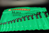 JONNESWAY - W26414S - HER-JW-1899 -  - LLAVES -  - JUEGO DE LLAVES COROFIJA CROMO-VANADIO 3/8" - 1.1/4" 14 PIEZAS