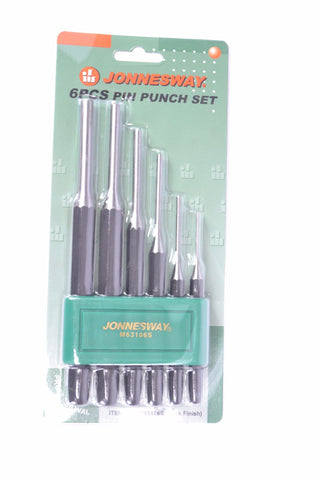 JONNESWAY - M63106S - HER-JW-5100 - HERRAMIENTA MANUAL - CENTROPUNTOS, CINCELES, CORTAFRIOS, BOTADORES - JUEGOS DE CENTROPUNTOS-CINCEL - JUEGO DE PUNZONES BOTADORES RECTOS 6 PIEZAS