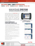 AUTEL - DS708 - ATE-AU-1001 -  - DIAGNOSTICO AUTOMOTRIZ -  - SCANNER AUTOMOTRIZ SIN OSCILOSCOPIO