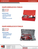 TOTAL TOOLS - JM-4004M - ATH-TT-1053 -  - PATOS PARA ENDEREZADO -  - EQUIPO (PATO) HIDRAULICO PARA ENDEREZADO EN 4 TONELADAS