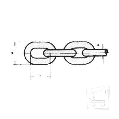 TOTAL INDUSTRIAL - G80AC-138 - CRT-MT-1133 - CARGA Y RODAMIENTO - CADENAS - CADENA ACERADA - CADENA ACERADA 1/2" GRADO 80