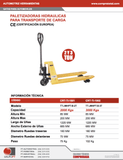 TOTAL INDUSTRIAL - JMHPT-B-3T - CRT-TI-1002 -  - RODAMIENTO -  - PALETIZADORA PARA TARIMAS DE 3 TONELADAS