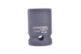 JONNESWAY - S03A4232 - HER-JW-2562 -  - CUBOS Y ACCESORIOS -  - CUBO IMPACTO CORTO ESPIGA 1/2" 6 PUNTOS - 10 MM X 38 MM - 10 MM X 38 MM