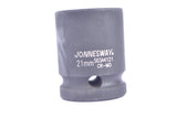 JONNESWAY - S03A4232 - HER-JW-2562 -  - CUBOS Y ACCESORIOS -  - CUBO IMPACTO CORTO ESPIGA 1/2" 6 PUNTOS - 10 MM X 38 MM - 10 MM X 38 MM