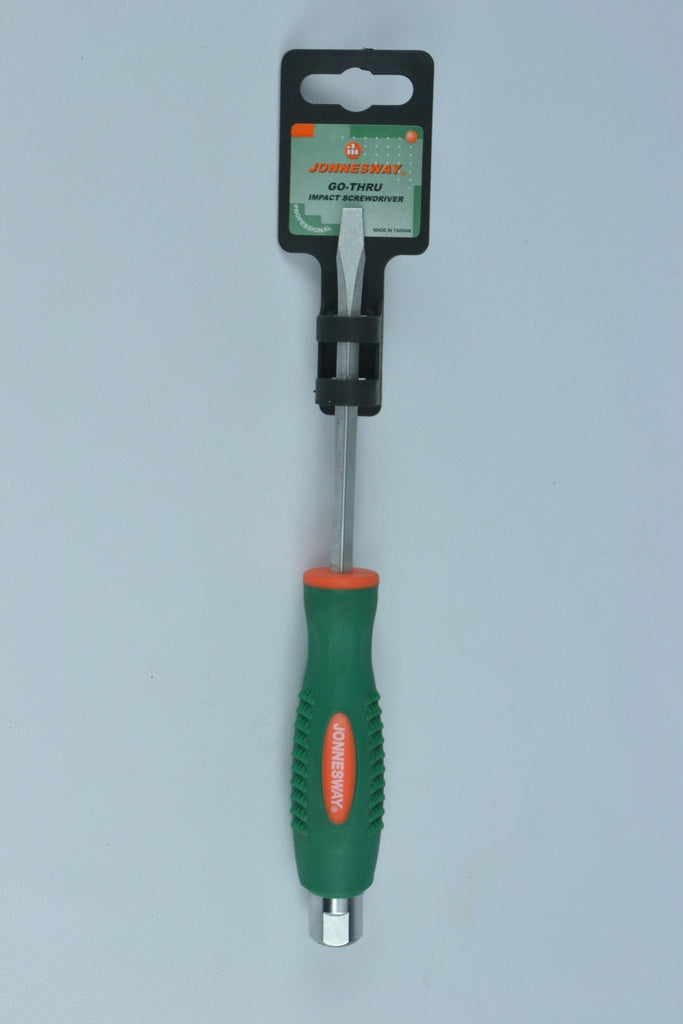 JONNESWAY - D70S5100 - HER-JW-3903 - HERRAMIENTA MANUAL - DESATORNILLADORES - DESTORNILLADORES DE IMPACTO - DESATORNILLADOR PLANO CON HEXAGONO PARA IMPACTO - 3/16" X 100 MM - 3/16" X 100 MM
