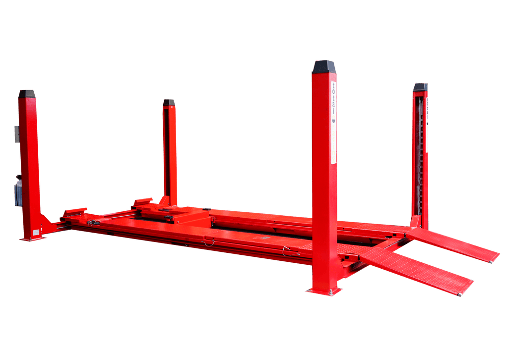 TOTAL RACING - TT5.5D-4 - ATE-TR-1403 - AUTOMOTRIZ EQUIPO - ELEVADORES - ELEVADORES CUATRO POSTES - ELEVADOR DE 4 POSTES PARA ALINEAMIENTO 12000 LBS