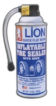 LION - QTR-107 - ATC-LN-1050 - AUTOMOTRIZ CONSUMIBLES - LIMPIADORES PARA COMPONENTES Y AEROSOLES - INFLADOR Y SELLADOR DE LLANTAS - INFLADOR Y SELLADOR DE LLANTAS 12 OZ