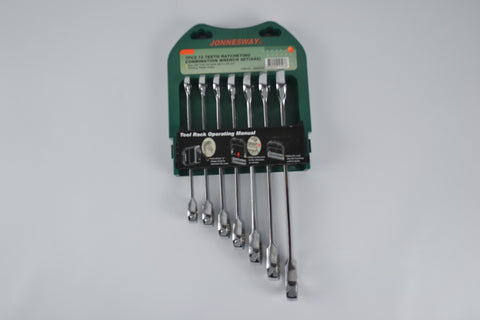 JONNESWAY - W45207S - HER-JW-0081 - HERRAMIENTA MANUAL - LLAVES - LLAVES COROFIJAS CON RATCHET - JUEGO DE LLAVES COROFIJA CROMO-VANADIO CON RATCHET 3/8"-3/4" 7 PIEZAS