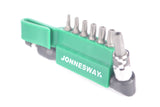 JONNESWAY - S08H2ST8S - HER-JW-2108 -  - DESATORNILLADORES -  - JUEGO DE PUNTAS TORX CON RATCHET T10 A T40