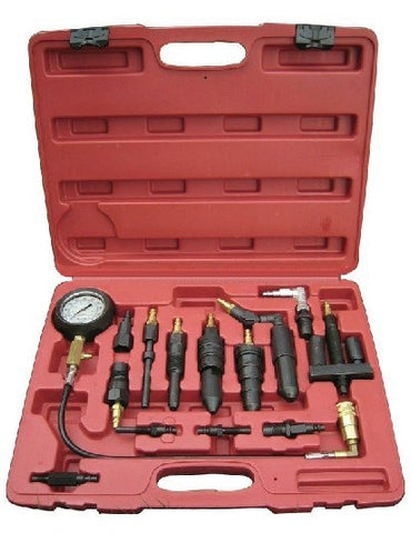 TOTAL TOOLS - FS2484 - HER-TT-1050 - AUTOMOTRIZ EQUIPO - DIAGNOSTICO AUTOMOTRIZ - MEDIDORES DE PRESION Y COMPRESION DE ACEITE Y OTROS - KIT DE COMPRESION DIESEL 14 PIEZAS