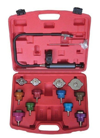 TOTAL TOOLS - FS2407A - HER-TT-1049 - AUTOMOTRIZ EQUIPO - DIAGNOSTICO AUTOMOTRIZ - MEDIDORES DE PRESION Y COMPRESION DE ACEITE Y OTROS - KIT PARA DETECTAR FUGAS DE RADIADOR