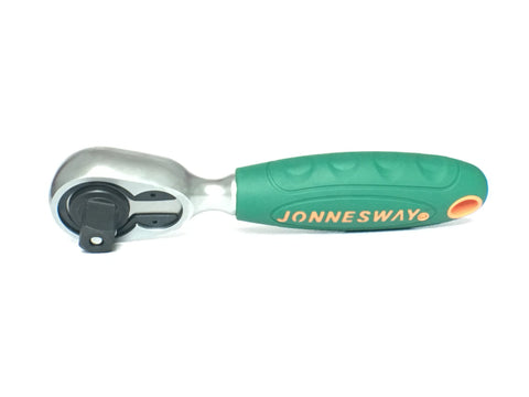 JONNESWAY - R3704B - HER-JW-1279 - HERRAMIENTA MANUAL - CUBOS Y ACCESORIOS - MANERALES Y RATCHETS - RATCHET ESPIGA DE 1/2" PUNO CORTO 180 MM