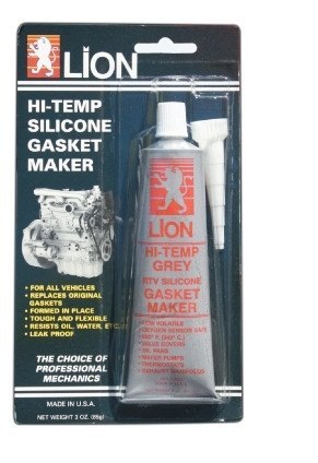 LION - L-26G - ATC-LN-1027 - AUTOMOTRIZ CONSUMIBLES - ADHESIVOS, PEGAMENTOS Y EPOXICOS, SILICONES - SILICONES - SILICON DE ALTA TEMPERATURA GRIS 3 OZ