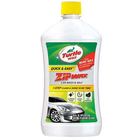 TURTLE WAX - T-75S - ATC-TX-1040 - AUTOMOTRIZ CONSUMIBLES - PRODUCTOS DE LIMPIEZA, CERAS Y SHAMPOOS - SHAMPOOS PARA AUTOS - SHAMPOO CON CERA ZIP-WAX 16 ONZ