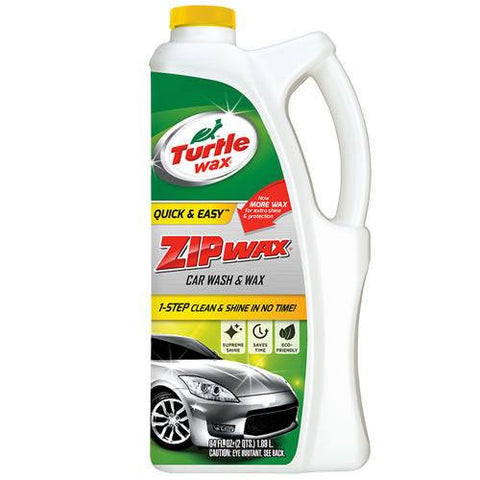 TURTLE WAX - T-79S - ATC-TX-1041 - AUTOMOTRIZ CONSUMIBLES - PRODUCTOS DE LIMPIEZA, CERAS Y SHAMPOOS - SHAMPOOS PARA AUTOS - SHAMPOO CON CERA ZIP-WAX 64OZ/1.9L