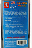 LION - CW-328 - ATC-LN-1044 -  - PRODUCTOS DE LIMPIEZA, CERAS Y SHAMPOOS -  - CERA LIQUIDA CON CARNAUBA PARA AUTOS 16 OZ