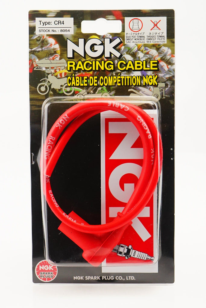 NGK - CR4 - ATC-NG-1297 - AUTOMOTRIZ CONSUMIBLES - BUJIAS, CABLES Y COBERTORES - CABLES - CHUPON ESCUADRA CON CABLE PARA BUJIA PARA MOTO CHUPON EN BAQUELITA LARGO 50 CM