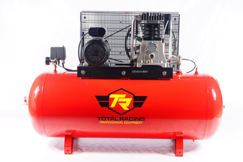 TOTAL RACING - AB300/598 - ACP-TR-1004 - AIRE COMPRIMIDO - COMPRESORES - COMPRESORES DE PISTON - COMPRESOR DE AIRE HORIZONTAL 5.5 HP 270 LITROS 220V 60HZ 1F