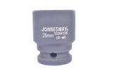 JONNESWAY - S03A4232 - HER-JW-2562 -  - CUBOS Y ACCESORIOS -  - CUBO IMPACTO CORTO ESPIGA 1/2" 6 PUNTOS - 10 MM X 38 MM - 10 MM X 38 MM