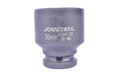 JONNESWAY - S03A4232 - HER-JW-2562 -  - CUBOS Y ACCESORIOS -  - CUBO IMPACTO CORTO ESPIGA 1/2" 6 PUNTOS - 10 MM X 38 MM - 10 MM X 38 MM