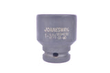 JONNESWAY - S03A4232 - HER-JW-2562 -  - CUBOS Y ACCESORIOS -  - CUBO IMPACTO CORTO ESPIGA 1/2" 6 PUNTOS - 10 MM X 38 MM - 10 MM X 38 MM