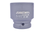 JONNESWAY - S03A6251 - HER-JW-2772 -  - CUBOS Y ACCESORIOS -  - CUBO IMPACTO CORTO ESPIGA 3_4 6PTS - 17 MM X 50 MM - 17 MM X 50 MM