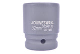 JONNESWAY - S03A6251 - HER-JW-2772 -  - CUBOS Y ACCESORIOS -  - CUBO IMPACTO CORTO ESPIGA 3_4 6PTS - 17 MM X 50 MM - 17 MM X 50 MM