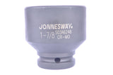 JONNESWAY - S03A6251 - HER-JW-2772 -  - CUBOS Y ACCESORIOS -  - CUBO IMPACTO CORTO ESPIGA 3_4 6PTS - 17 MM X 50 MM - 17 MM X 50 MM