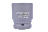 JONNESWAY - S03A6251 - HER-JW-2772 -  - CUBOS Y ACCESORIOS -  - CUBO IMPACTO CORTO ESPIGA 3_4 6PTS - 17 MM X 50 MM - 17 MM X 50 MM