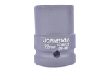 JONNESWAY - S03A6251 - HER-JW-2772 -  - CUBOS Y ACCESORIOS -  - CUBO IMPACTO CORTO ESPIGA 3_4 6PTS - 17 MM X 50 MM - 17 MM X 50 MM