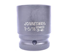 JONNESWAY - S03A6251 - HER-JW-2772 -  - CUBOS Y ACCESORIOS -  - CUBO IMPACTO CORTO ESPIGA 3_4 6PTS - 17 MM X 50 MM - 17 MM X 50 MM