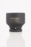 JONNESWAY - S03A6251 - HER-JW-2772 -  - CUBOS Y ACCESORIOS -  - CUBO IMPACTO CORTO ESPIGA 3_4 6PTS - 17 MM X 50 MM - 17 MM X 50 MM