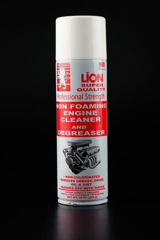 LION - ED-350 - ATC-LN-1035 - AUTOMOTRIZ CONSUMIBLES - LIMPIADORES PARA COMPONENTES Y AEROSOLES - DESENGRASANTES PARA MOTOR - DESENGRASADOR DE MOTOR 16 OZ