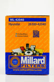 MILLARD - ML-42040 - ATC-MD-3020 -  - FILTROS AUTOMOTRICES -  - FILTRO PARA ACEITE CHEVROLET KIA HYUNDAI (TRUCKS)