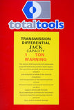 TOTAL TOOLS - JMTJ-1000A - ATH-TT-1045 -  - GATAS PARA AUTOMOVILES -  - GATA/ ELEVADOR HIDRAULICO PARA CAJA CAMBIOS 1 TONELADA