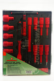 JONNESWAY - S03V4120SC - HER-JW-5370 -  - CUBOS Y ACCESORIOS -  - JUEGO DE CUBOS AISLADOS ESPIGA 1/2" 1000V 20 PIEZAS