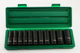 JONNESWAY - S03AD4111S - HER-JW-2970 - HERRAMIENTA MANUAL - CUBOS Y ACCESORIOS - JUEGOS DE CUBOS Y ACCESORIOS - JUEGO DE CUBOS ESPIGA 1/2" IMPACTO MILIMETRICO LARGOS