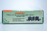 JONNESWAY - S03AD4111S - HER-JW-2970 -  - CUBOS Y ACCESORIOS -  - JUEGO DE CUBOS ESPIGA 1/2" IMPACTO MILIMETRICO LARGOS