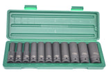 JONNESWAY - S03AD4111S - HER-JW-2970 -  - CUBOS Y ACCESORIOS -  - JUEGO DE CUBOS ESPIGA 1/2" IMPACTO MILIMETRICO LARGOS