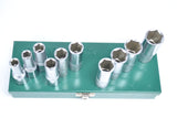 JONNESWAY - S04HD411S - HER-JW-2969 -  - CUBOS Y ACCESORIOS -  - JUEGO DE CUBOS ESPIGA 1/2" LARGO 10-24 MM 10 PIEZAS