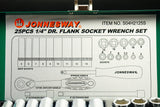 JONNESWAY - S04H2125S - HER-JW-2951 -  - CUBOS Y ACCESORIOS -  - JUEGO DE CUBOS ESPIGA 1/4" 6 PUNTOS MILIMETRICO 25 PIEZAS