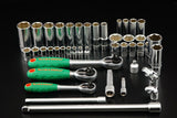 JONNESWAY - S04H52345S - HER-JW-2948 -  - CUBOS Y ACCESORIOS -  - JUEGO DE CUBOS ESPIGA 1/4" Y ESPIGA 3/8" 45 PIEZAS