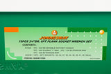 JONNESWAY - S04H6115SA - HER-JW-2979 -  - CUBOS Y ACCESORIOS -  - JUEGO DE CUBOS ESPIGA 3/4" 6 PUNTOS MILIMETRICO 15 PIEZAS
