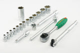 JONNESWAY - S04H3120S - HER-JW-2947 -  - CUBOS Y ACCESORIOS -  - JUEGO DE CUBOS ESPIGA 3/8" 6-23 MM 20 PIEZAS