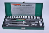 JONNESWAY - S04H3120S - HER-JW-2947 -  - CUBOS Y ACCESORIOS -  - JUEGO DE CUBOS ESPIGA 3/8" 6-23 MM 20 PIEZAS