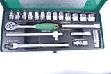 JONNESWAY - S04H3120S - HER-JW-2947 -  - CUBOS Y ACCESORIOS -  - JUEGO DE CUBOS ESPIGA 3/8" 6-23 MM 20 PIEZAS